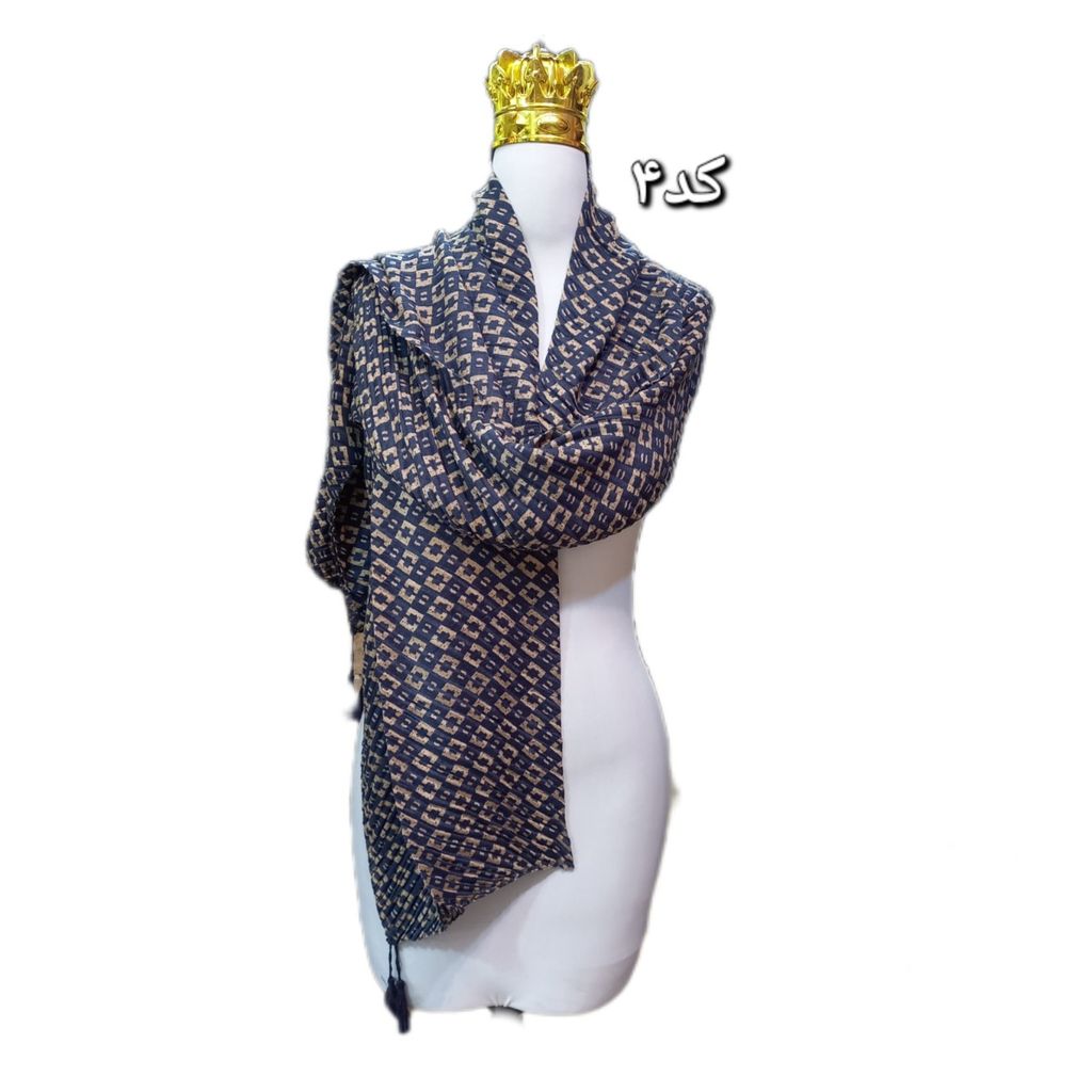 خرید آنلاین شال نخی پلیسه ای کد 678