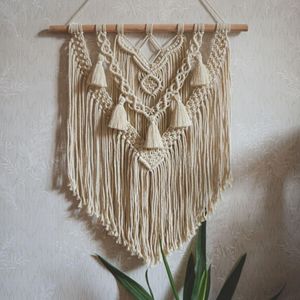 قیمت ارزان دیوارکوب اویز مکرومه بافی طرح صنم