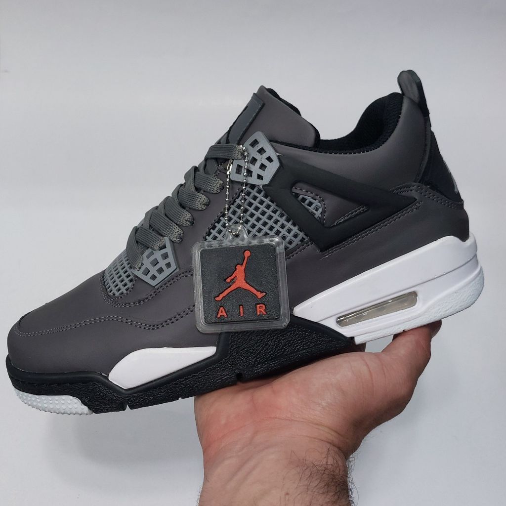 فروش اینترنتی کتونی نایک جردن 4 طوسی Nike Jordan 4 بسیار با کیفیت