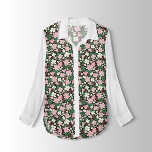 خرید اینترنتی پارچه لباسی طرح دار پارچه الف مدل کرپ بوگاتی طرح گلدار کد 4011608