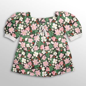 خرید انلاین پارچه لباسی طرح دار پارچه الف مدل کرپ بوگاتی طرح گلدار کد 4011608