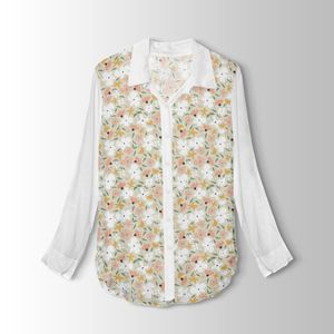 خرید انلاین پارچه لباسی طرح دار پارچه الف مدل کرپ بوگاتی طرح گلدار کد 4011613