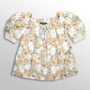 خرید انلاین پارچه لباسی طرح دار پارچه الف مدل کرپ بوگاتی طرح گلدار کد 4011613