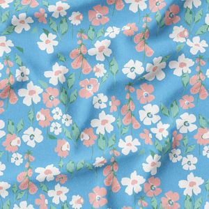 پارچه لباسی طرح دار پارچه الف مدل کرپ بوگاتی طرح گلدار کد 4011618