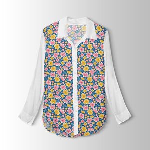 خرید انلاین پارچه لباسی طرح دار پارچه الف مدل کرپ بوگاتی طرح گلدار کد 4011619