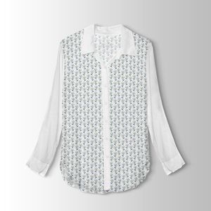 خرید انلاین پارچه لباسی طرح دار پارچه الف مدل کرپ بوگاتی طرح گلدار کد 4011640