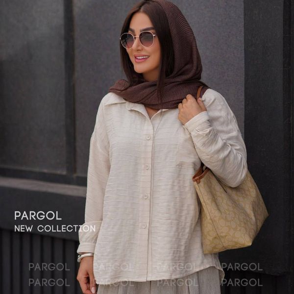 شومیز دکمه ای زنانه نیلا