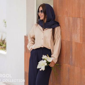 خرید انلاین شومیز دکمه ای زنانه نیلا