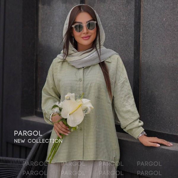 شومیز دکمه ای زنانه نیلا
