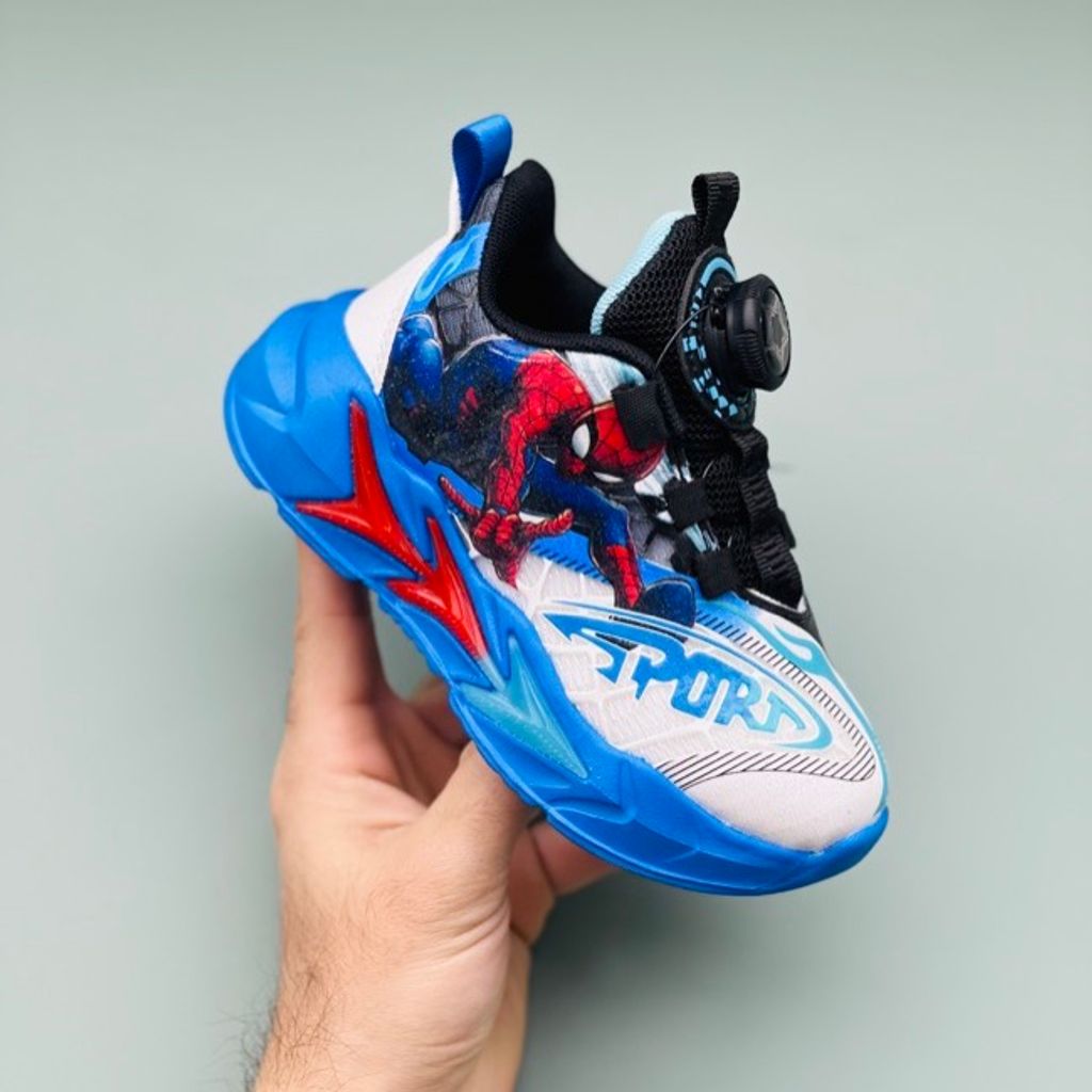 خرید اینترنتی قیمت کتونی بچگانه مرد عنکبوتی برند Bear کد 122002