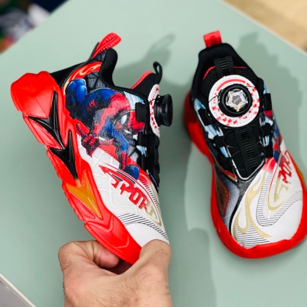 خرید اینترنتی قیمت کتونی بچگانه مرد عنکبوتی برند Bear کد 122002