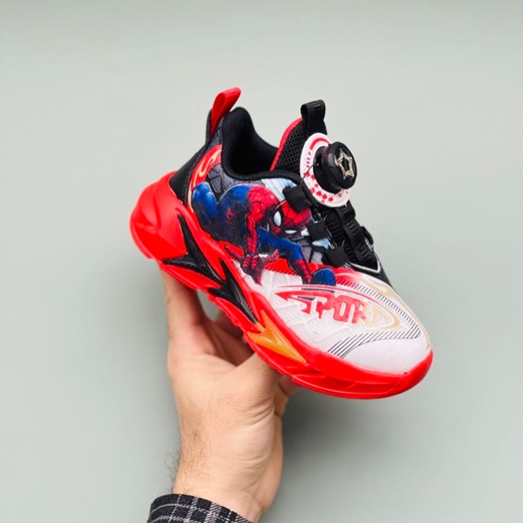 خرید اینترنتی قیمت کتونی بچگانه مرد عنکبوتی برند Bear کد 122002