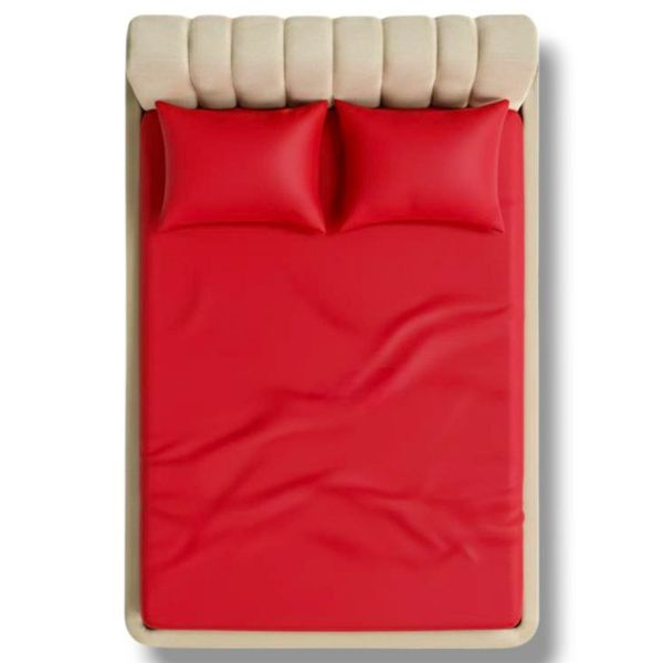 روتختی کشدار تترون ساده دونفره عرض 180 قرمز