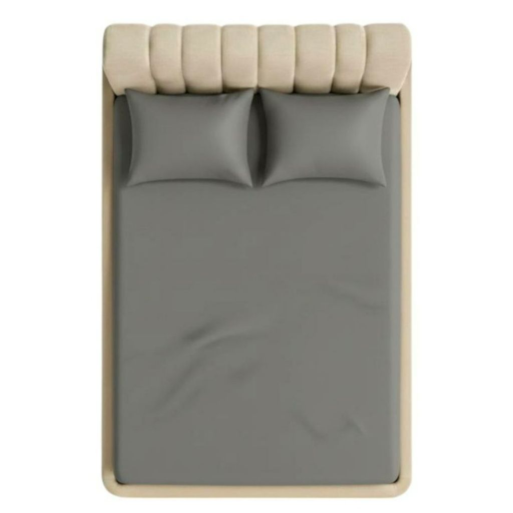 قیمت روتختی دونفره عرض 180 کشدار ساده طوسی