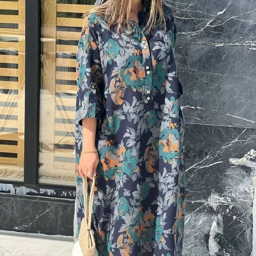 مشخصات پیراهن کفتان زنانه نیایش
