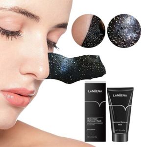 خرید اینترنتی بلک ماسک پیل آف جوش سر سیاه لانبنا مدل زغال وزن 50 گرم LANBENA