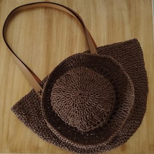 خرید اینترنتی ست کیف و کلاه رافیا