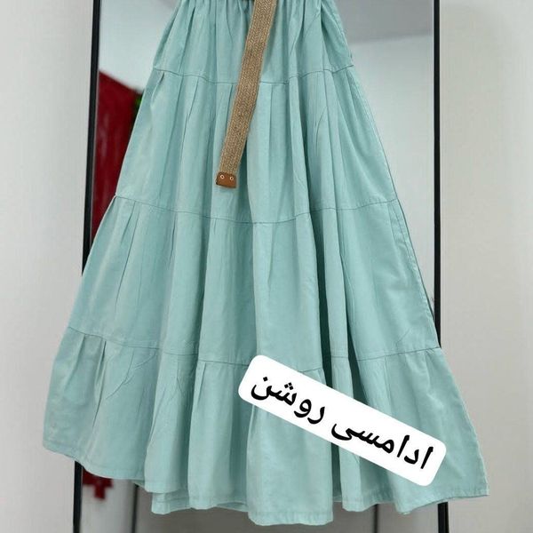 دامن زنانه لنین رنگی رنگی