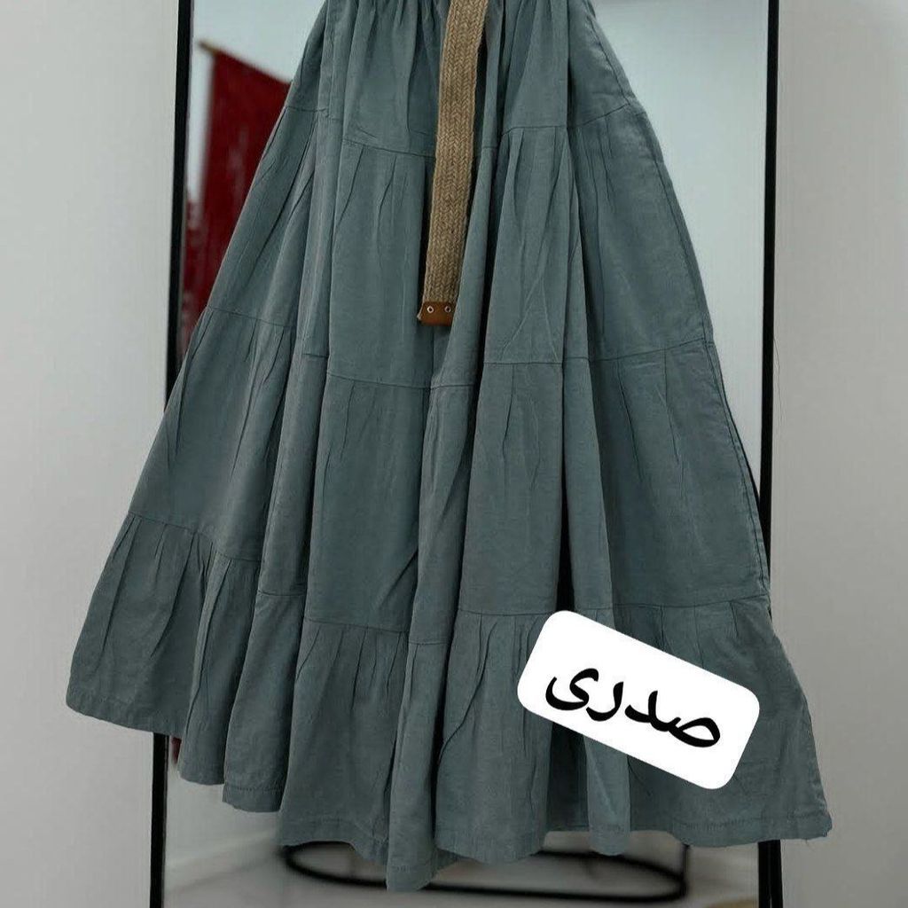 خرید آنلاین دامن زنانه لنین رنگی رنگی
