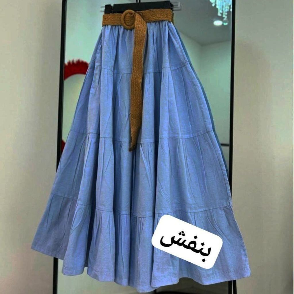 مشخصات دامن زنانه لنین رنگی رنگی