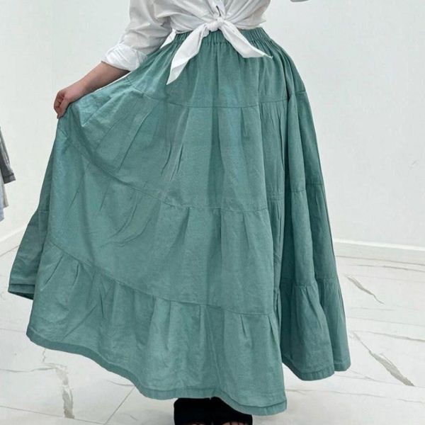 دامن زنانه لنین رنگی رنگی