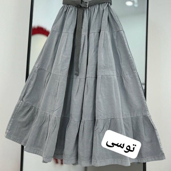 دامن زنانه لنین رنگی رنگی