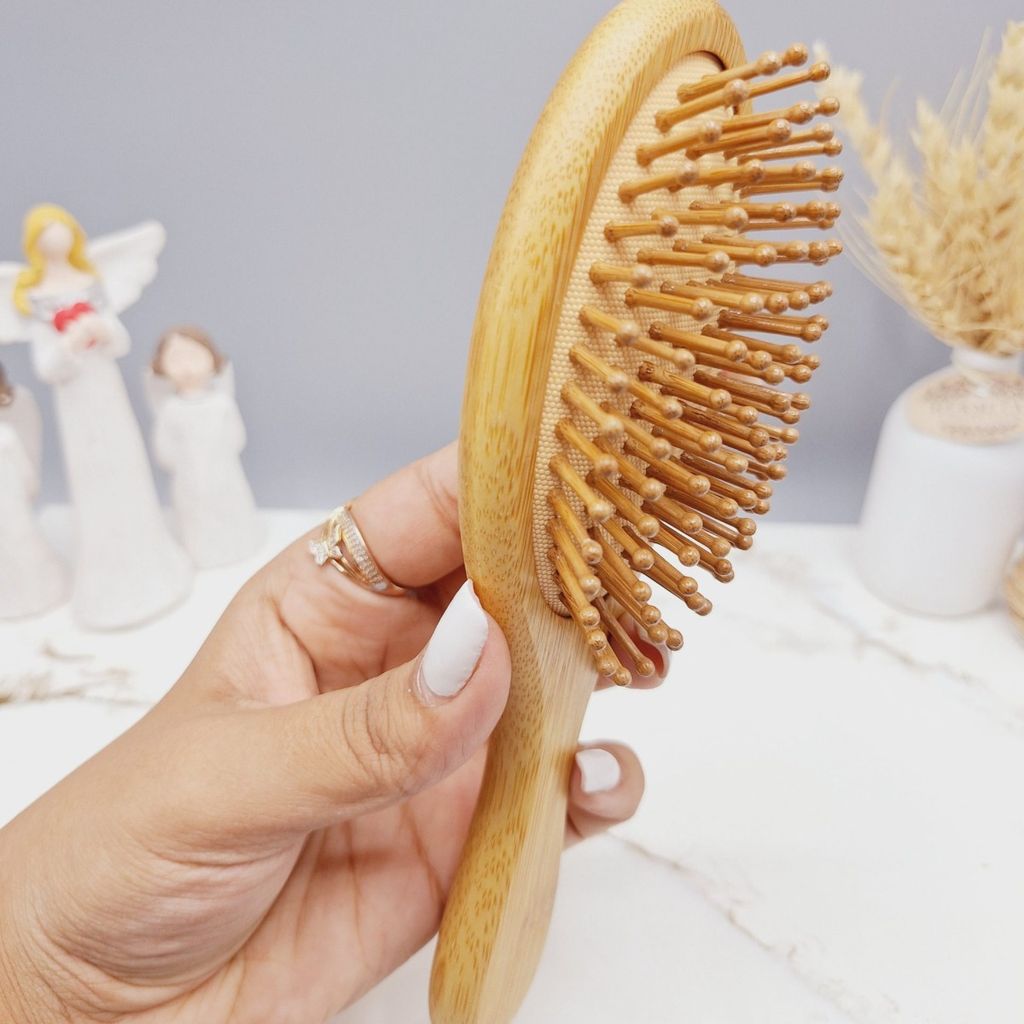 قیمت برس مو چوبی مدل دایره ای کف کرم