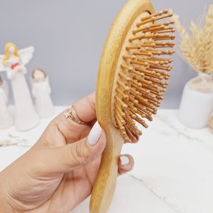 قیمت برس مو چوبی مدل دایره ای کف کرم