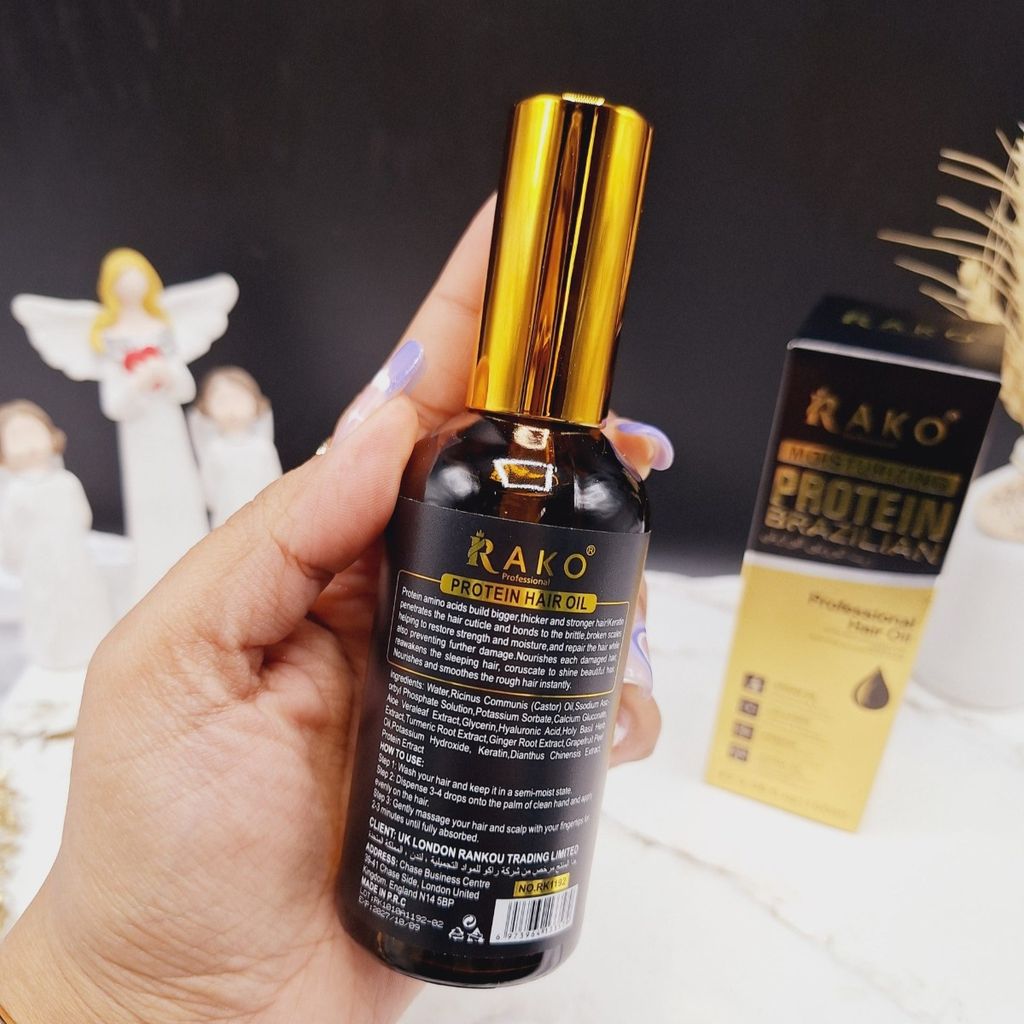 فروش اینترنتی روغن مو حرفه ای کراتین و پروتیین راکو RAKO