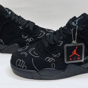 مشخصات کتونی نایک جردن 4 کاز مشکی Nike jordan 4 kaws