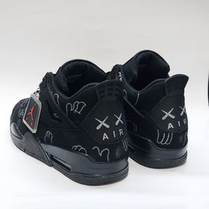 قیمت ارزان کتونی نایک جردن 4 کاز مشکی Nike jordan 4 kaws