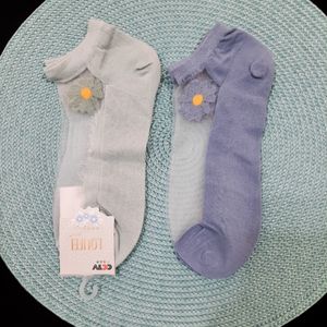 فروش اینترنتی جوراب مچی زنانه رو شیشه ای طرح بابونه