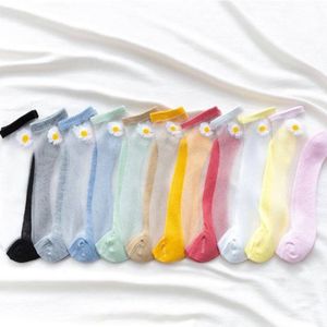 فروش اینترنتی جوراب مچی زنانه رو شیشه ای طرح بابونه