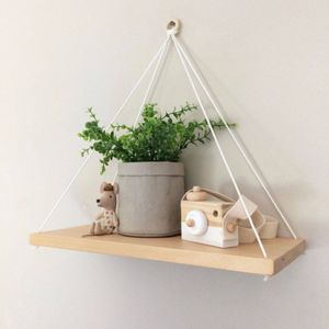 خرید انلاین شلف چوبی مکرومه طرح سانا
