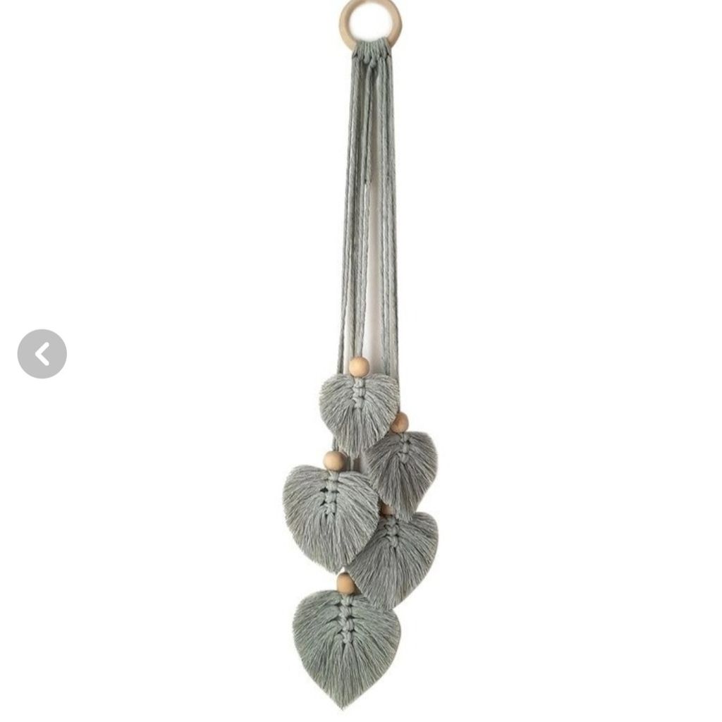 خرید انلاین ریسه برگ مکرومه بافی طرح تولد