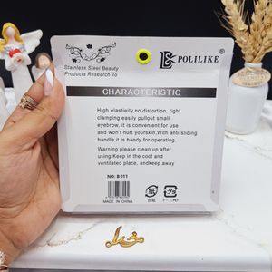 خرید آنلاین موچین انگشتی دکمه ای استیل کد برند POLILIKE