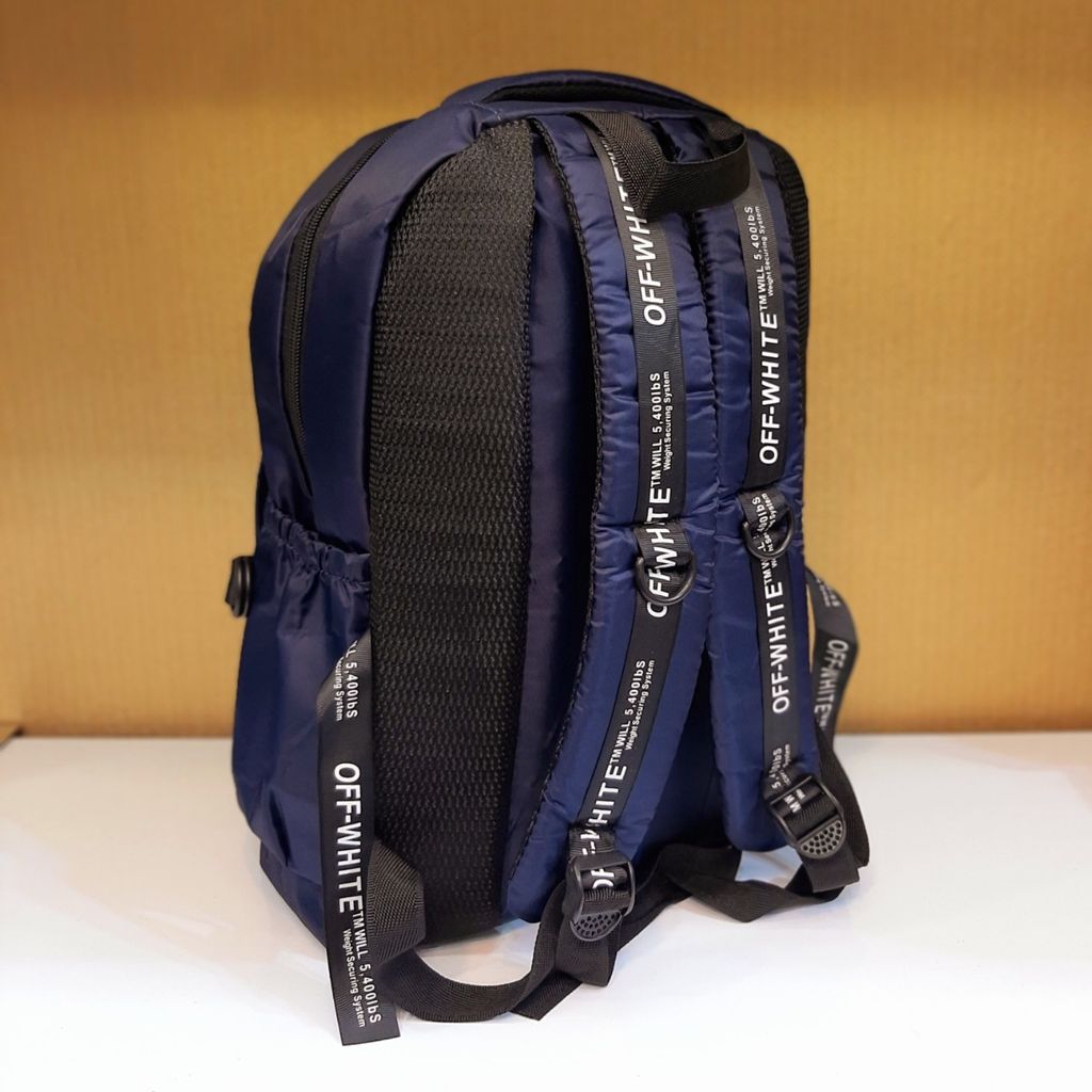 مشخصات کوله پشتی off white سرمه‌ای