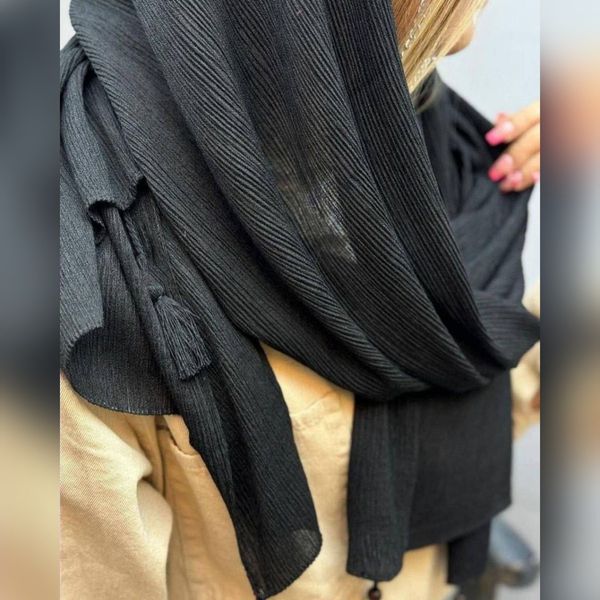 شال مشکی برشکا وارداتی