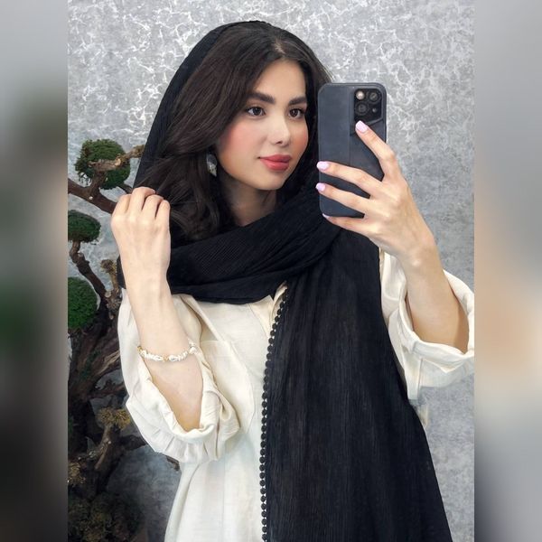 شال مشکی برشکا وارداتی