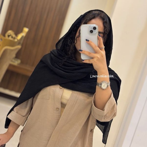 شال مشکی برشکا وارداتی