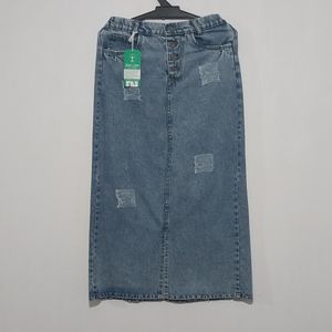 دامن جین دکمه دار سایز30