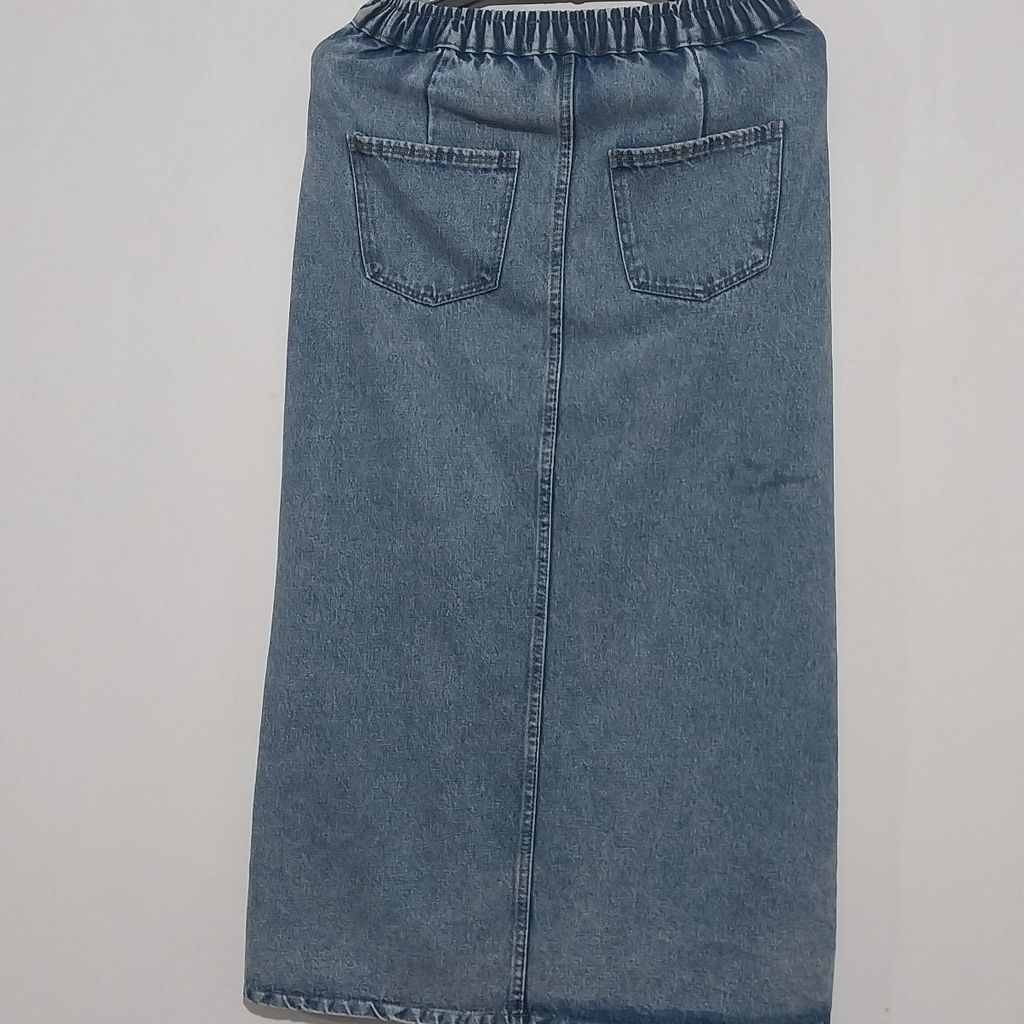 قیمت دامن جین دکمه دار سایز30