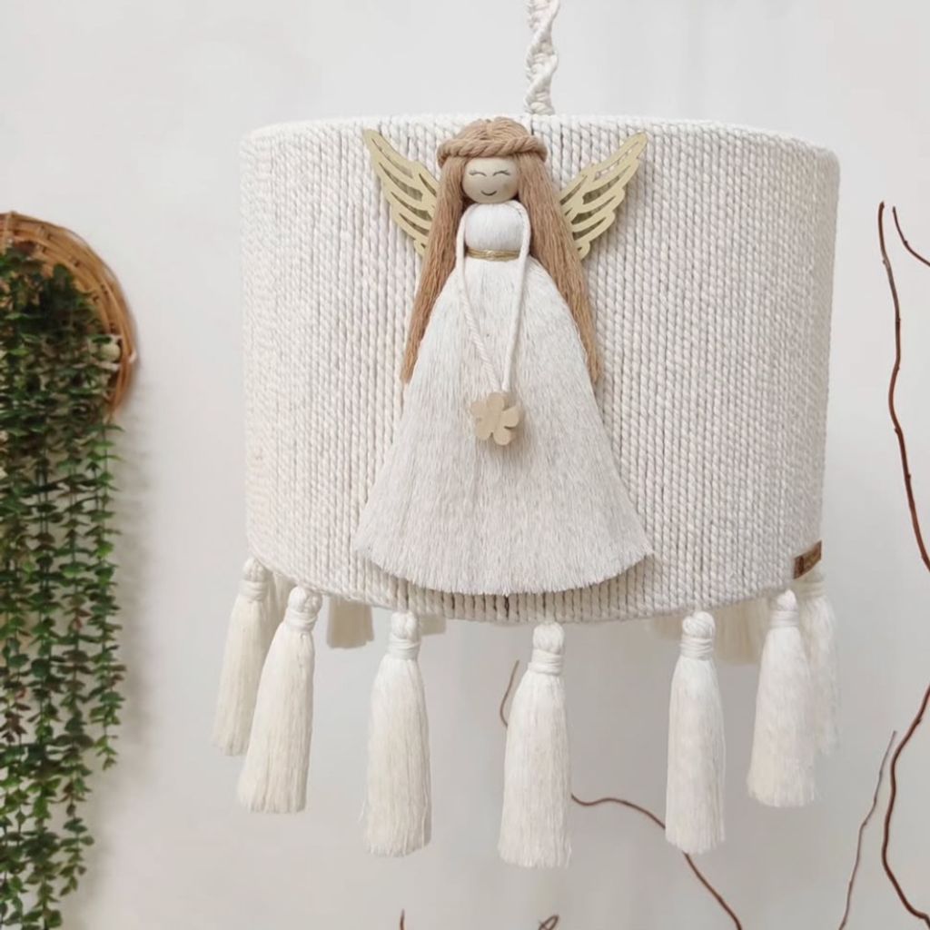 قیمت لوستر فرشته  مکرومه بافی