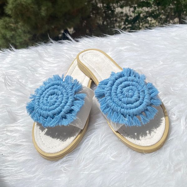 صندل مکرومه بافی مدل ایدا
