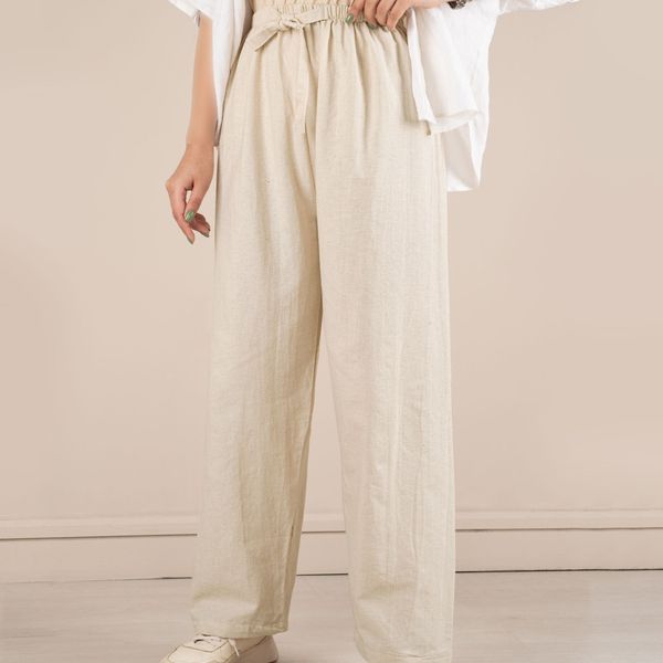 شلوار نیم بگ استخونی