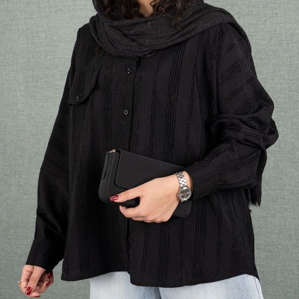 شومیز تک جیب مشکی