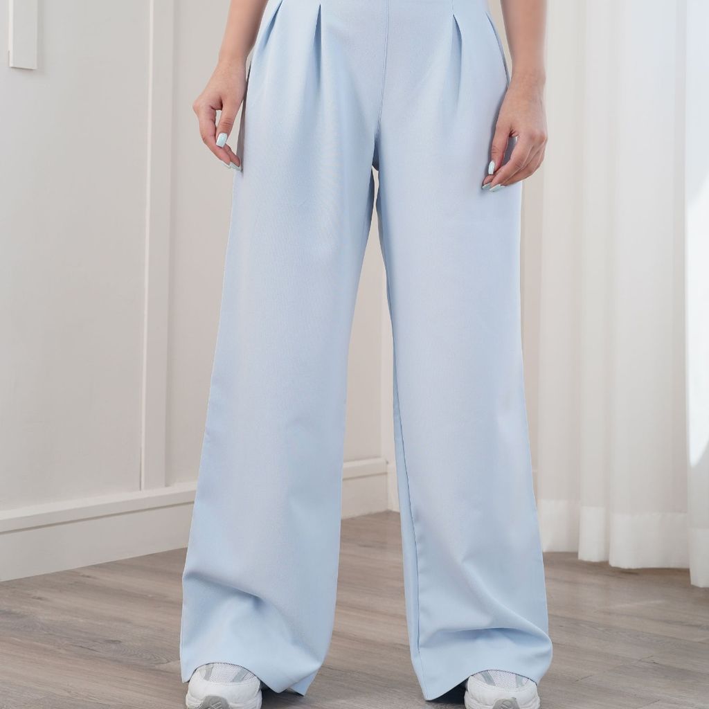 مشخصات شلوار پارچه ایی بگ آبی