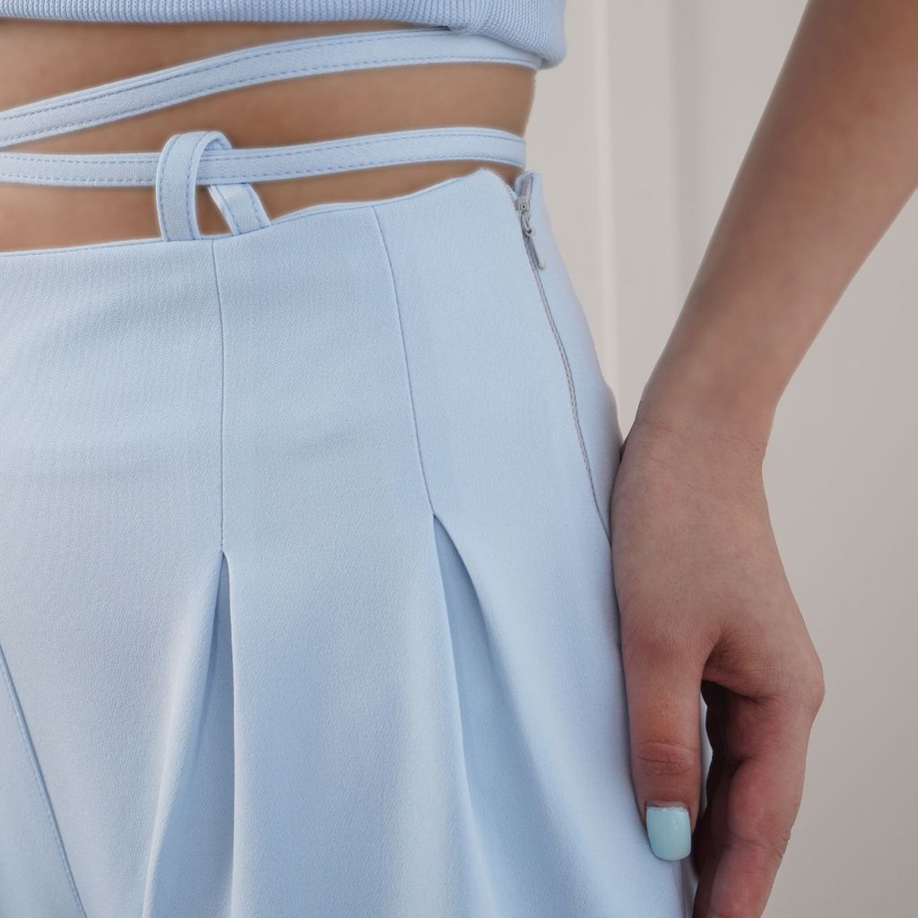 مشخصات شلوار پارچه ایی بگ آبی