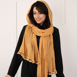 قیمت ارزان شال منگوله دار رنگی