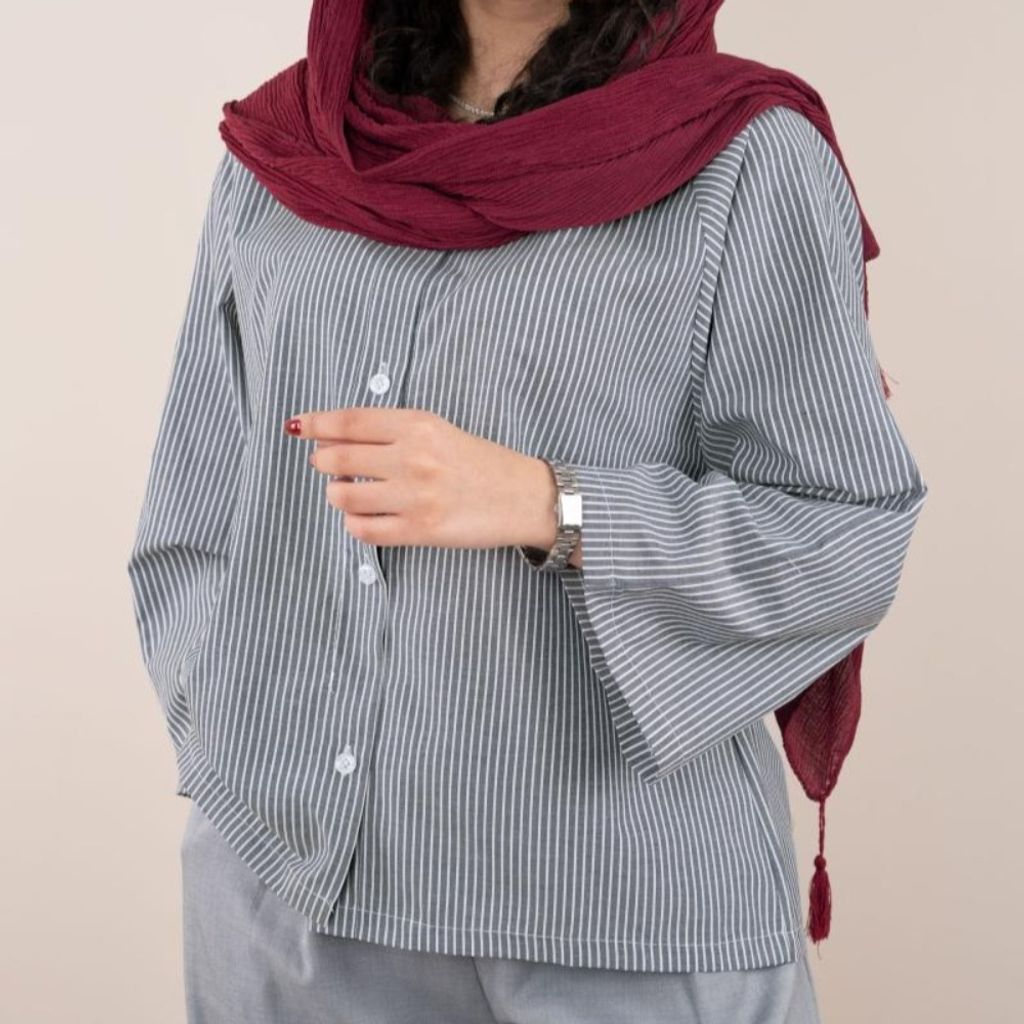 خرید انلاین شومیز راه راه داملا